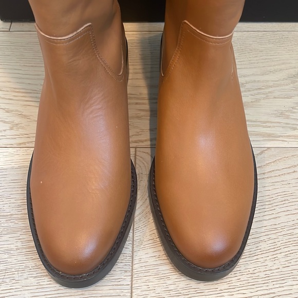 NIB JCrew Leather over-the-knee riding boots - Caramel, 8.5 - Picture 4 of 7